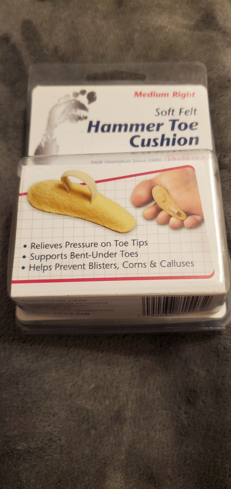 PEDIFIX HAMMER TOE CUSHION FOR RIGHT FOOT - NEW IN PACK