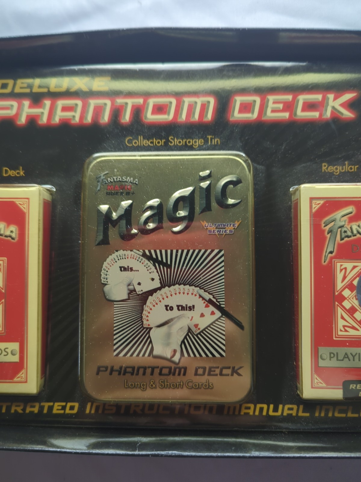 Fantasma Magic Deluxe Phantom Deck, Book, Regular & Phantom Magic Deck. New