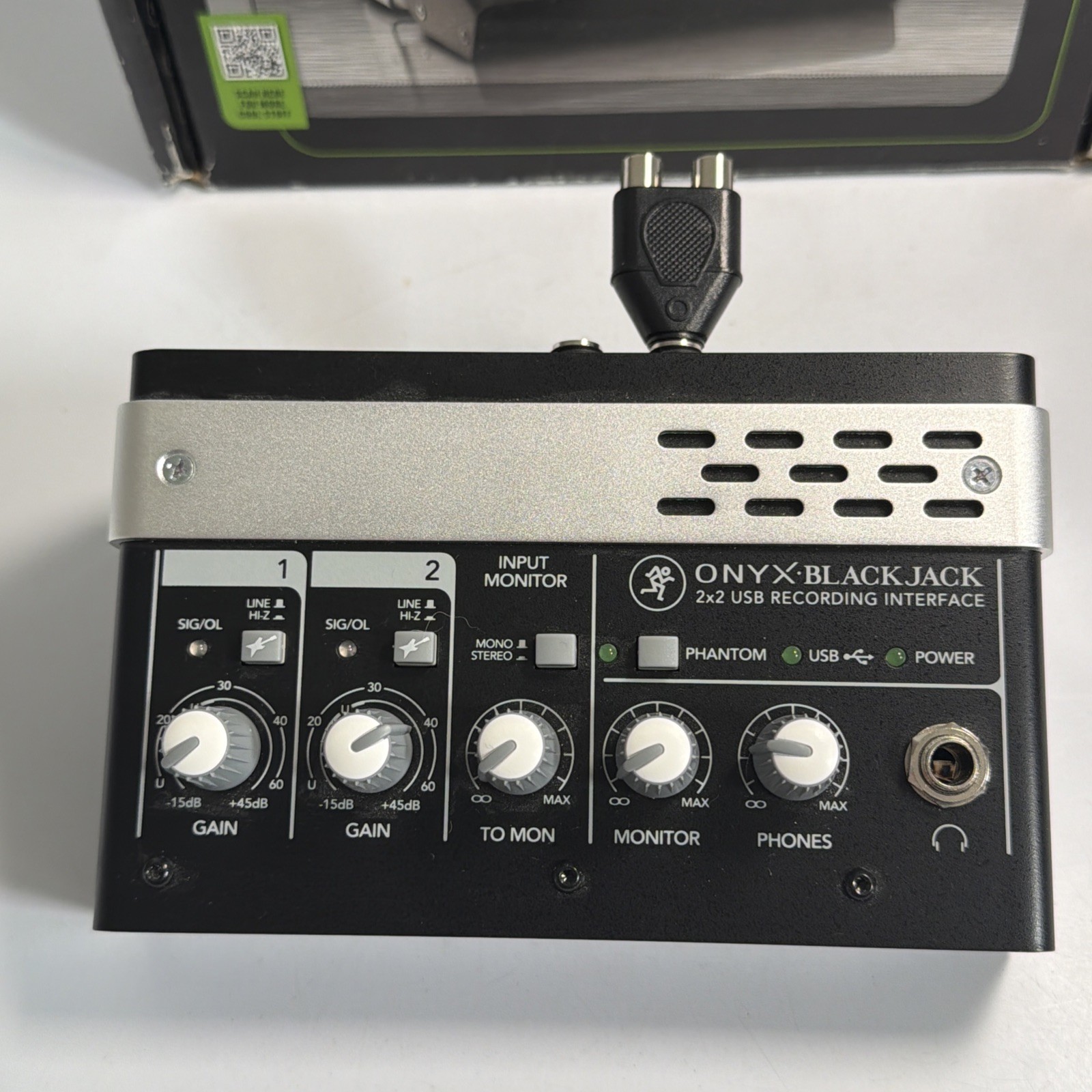 Mackie Onyx Blackjack 2x2 USB Audio Interface - Studio Quality Recording W/ Box