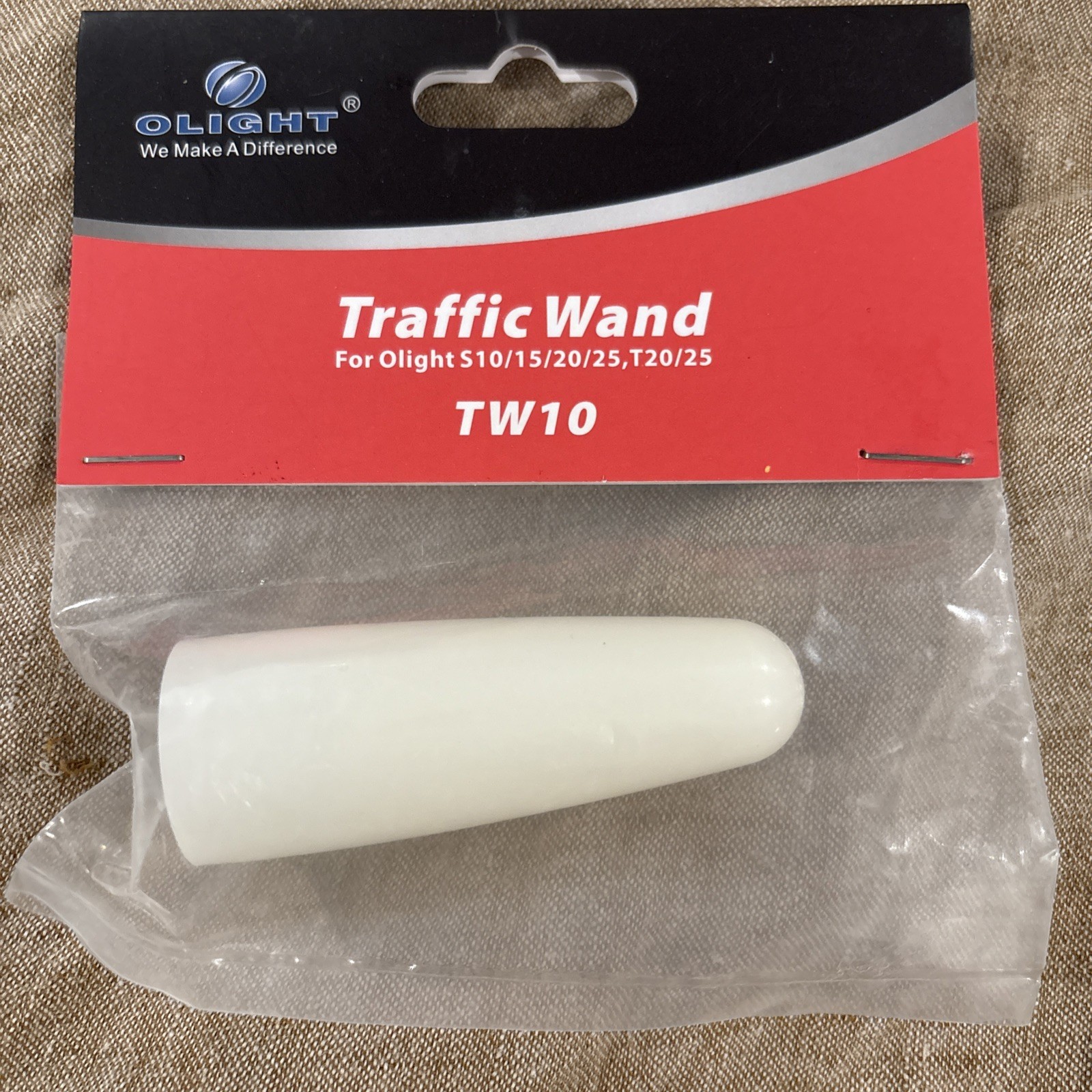 OLIGHT, TW10, Traffic Wand for OLIGHT S10 /15/20/25, T20/25 Flashlight, White