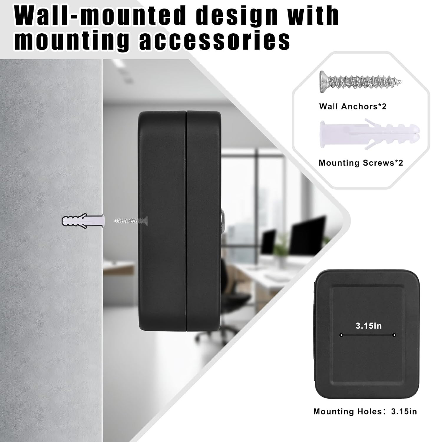KYODOLED Key Cabinet Wall Mount Locking Key Box Organizer Lock Box New