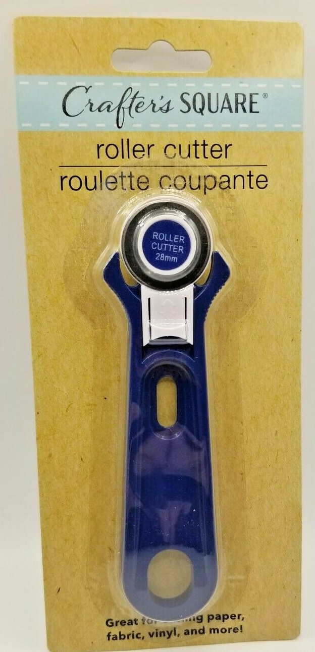 Roller Cutter Cut Paper Fabric Vinyl & More Crafter's Square 28mm NEW DIY