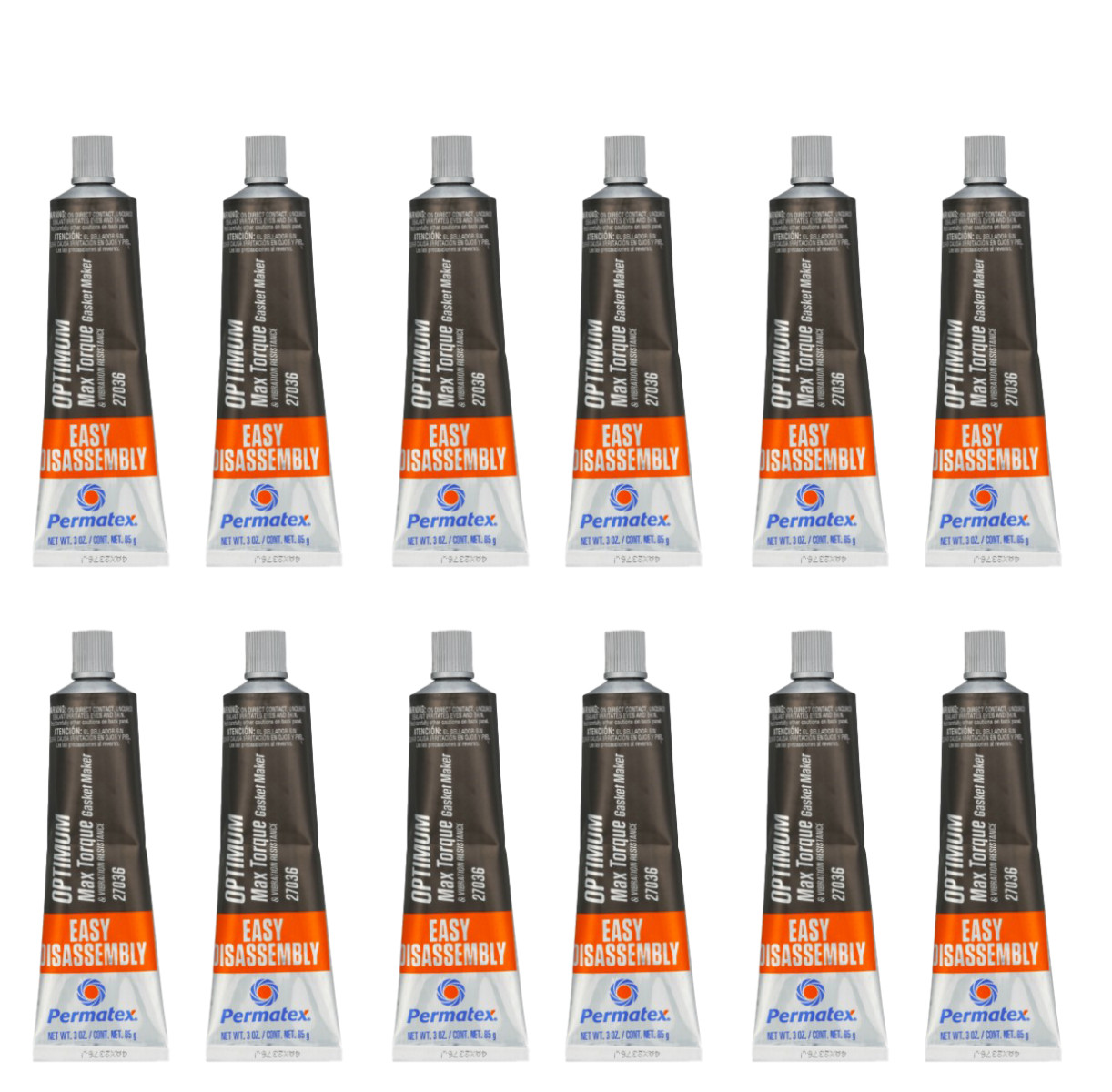 Permatex Optimum Grey Easy-Disassembly Gasket Maker - 3.35 oz Tubes - Case of 12