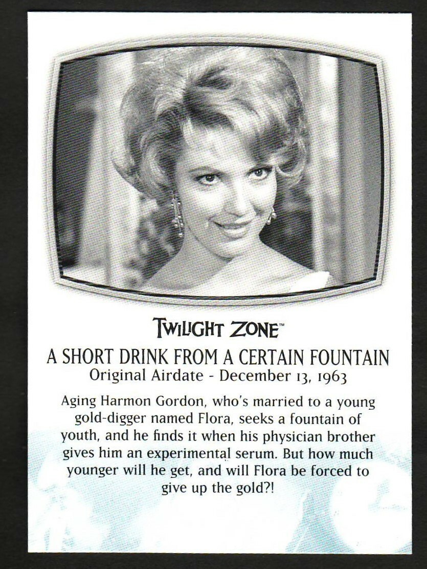COMPLETE TWILIGHT ZONE BASE CARD 69 A SHORT DRINK FROM A CERTAIN FOUNTAIN
