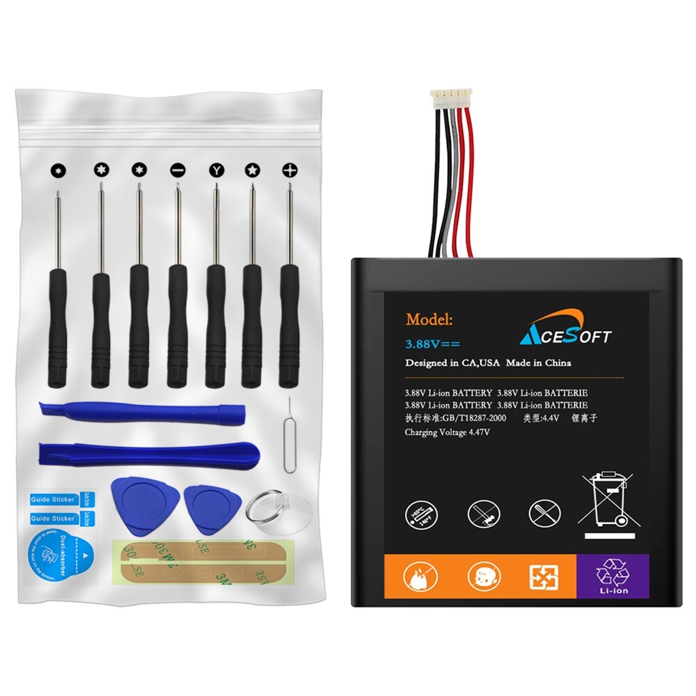High Power AceSoft 4400mAh Battery Tool Set for Nintendo Switch OLED HEG-001
