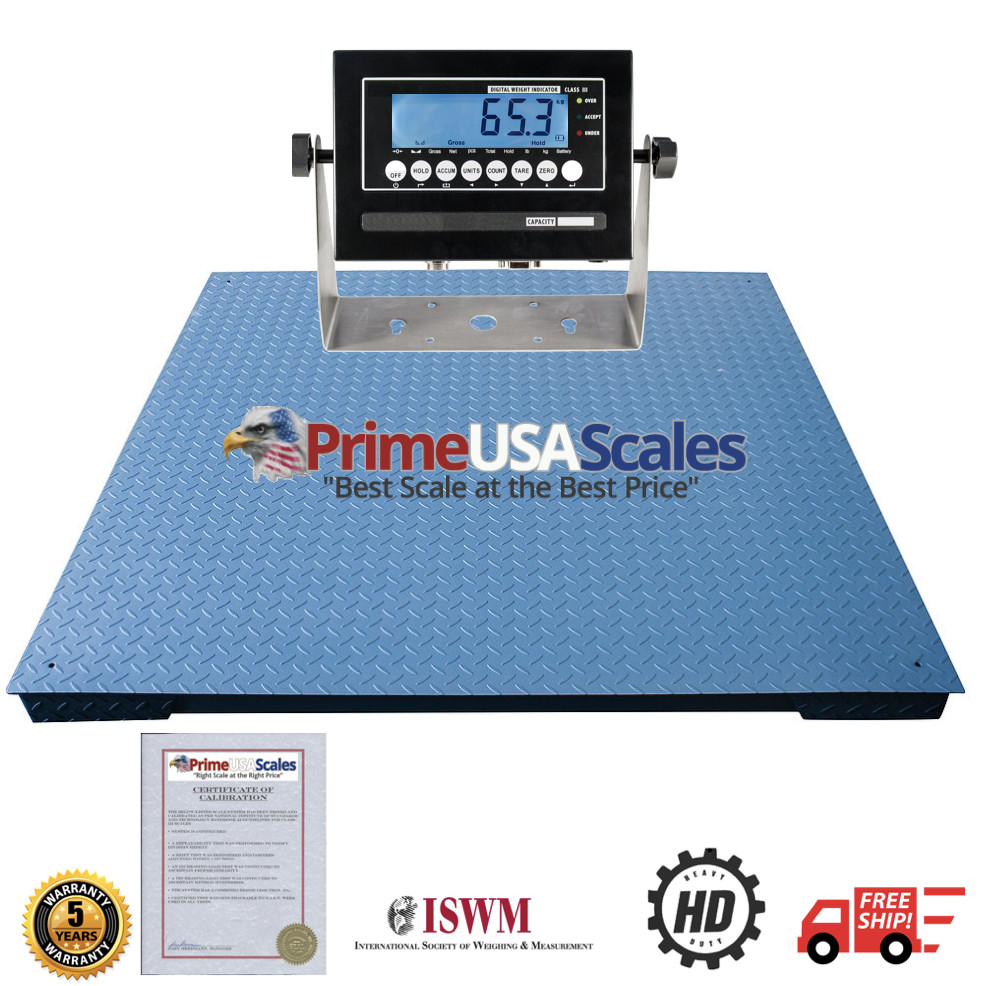 NEW Floor Scale 48"X48" (4'x4') NTEP Legal for trade 7,000 X 2 lb / Indicator