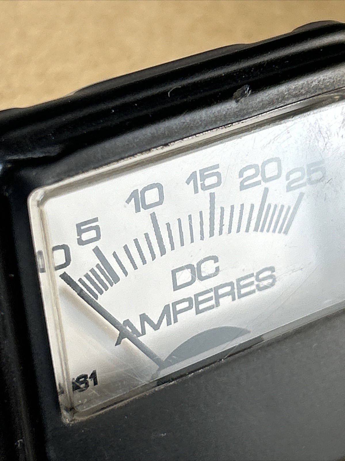 Prime DC Amperes Panel Meter, 0 - 25 Amps, 2.5" x 2.5"