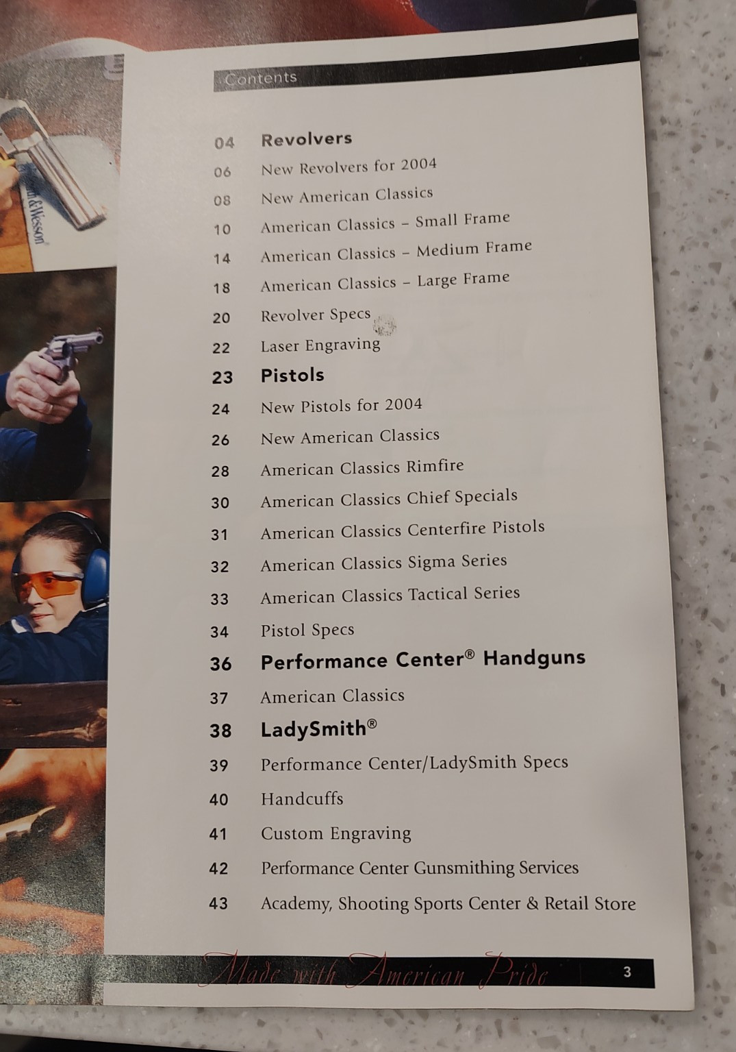 SMITH & WESSON - 2004 PRODUCT CATALOG
