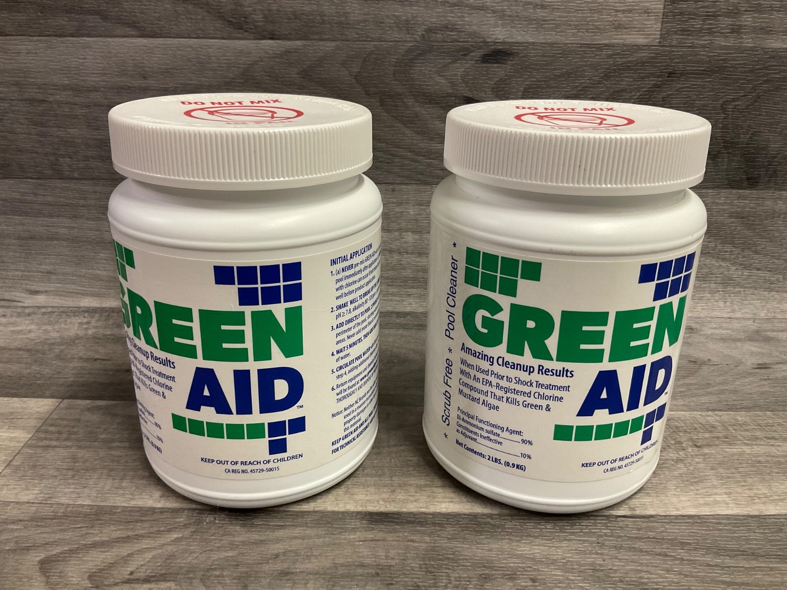 Green Aid Swimming Pool Scrub Free Pool Cleaner 4 lb (2 lbs/each) NEW SEALED