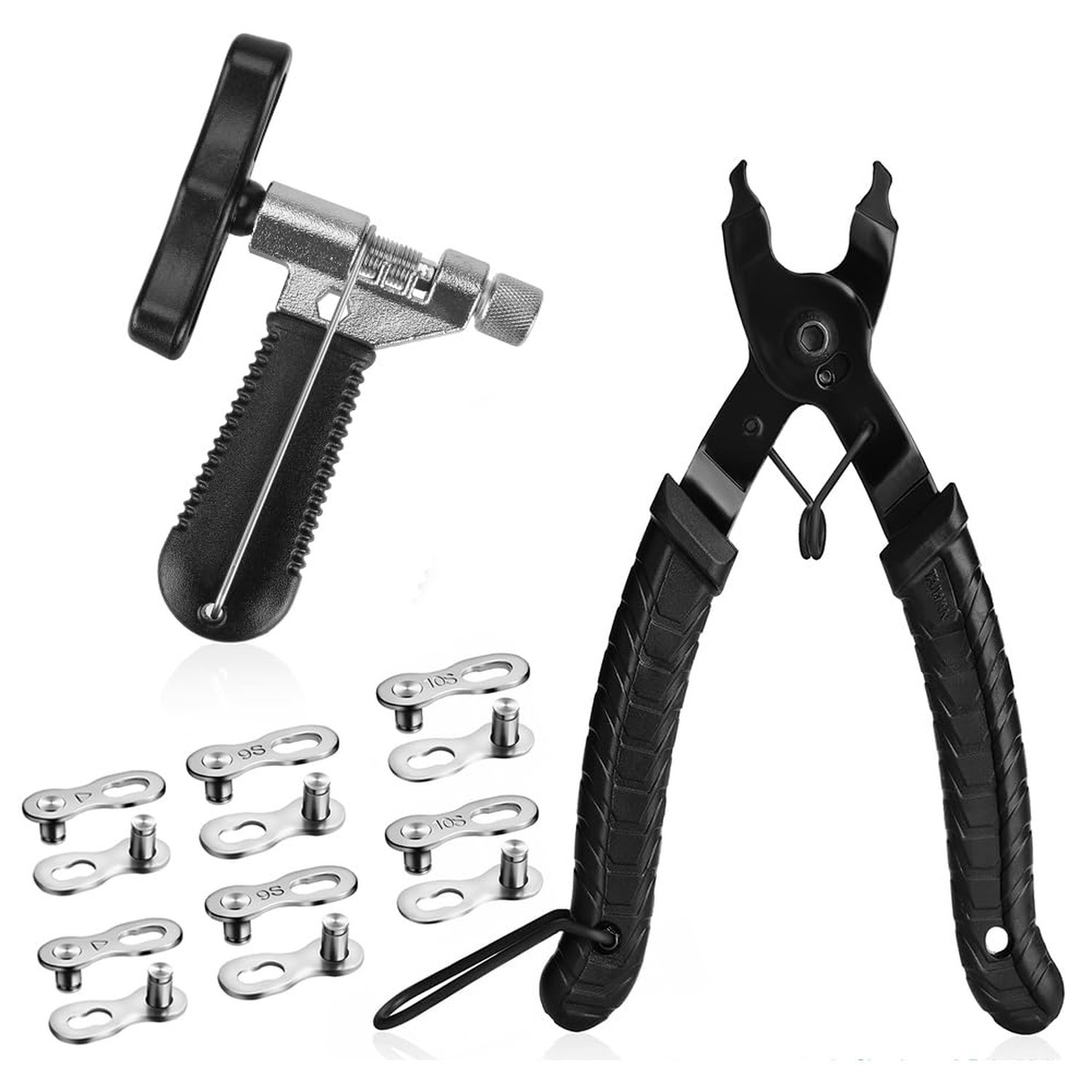 Bicycle Chain Repair Tool Kit with Bike Link Plier, Chain Breaker Splitter To...