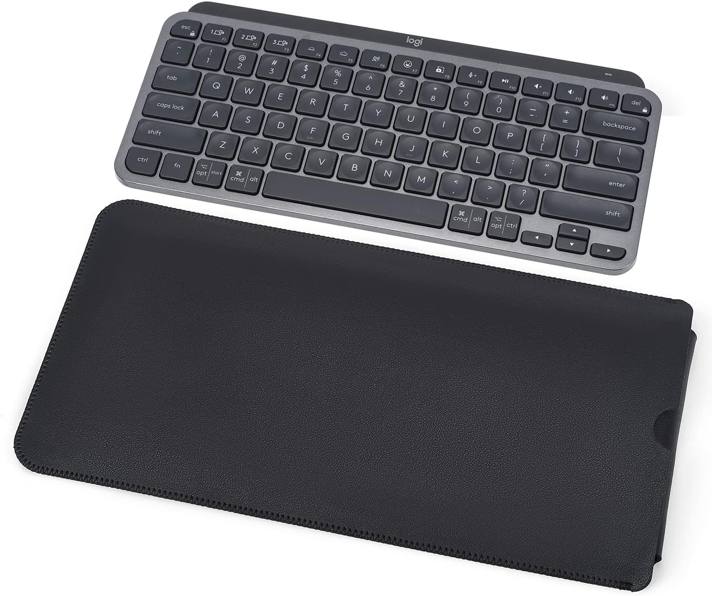 PU Leather Keyboard Case Sleeve for Logitech MX Keys Mini Minimalist Illuminated