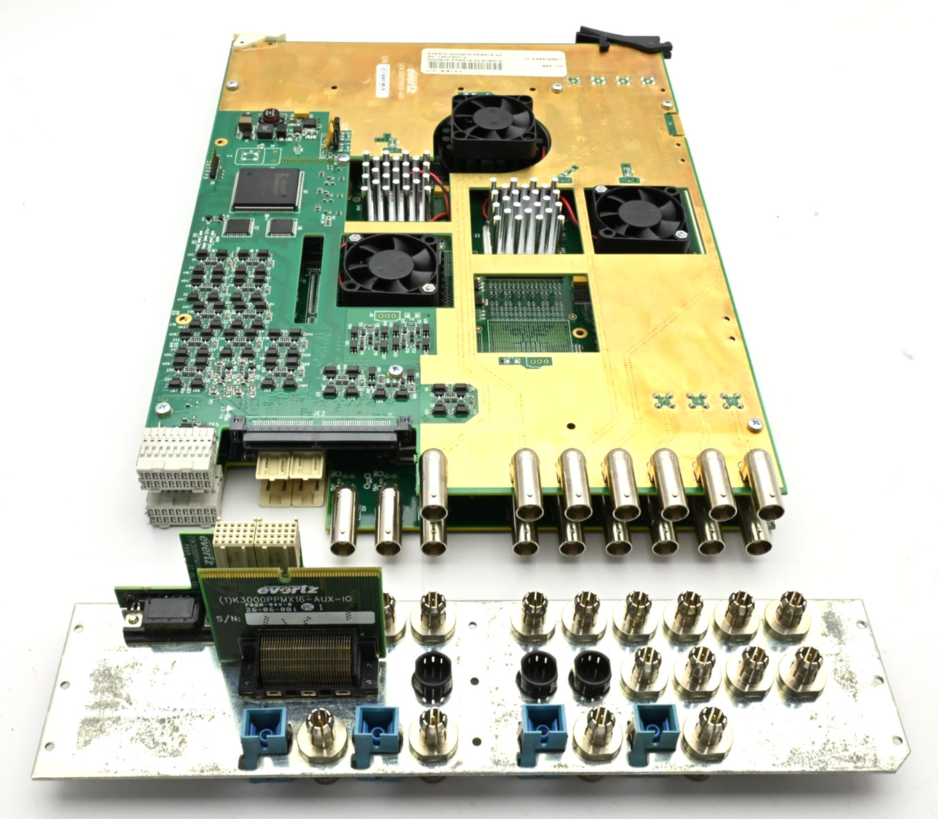 Evertz 3000MVP-PPMX16-4G & 3000GO Multi Output Display Processor Multiviewer