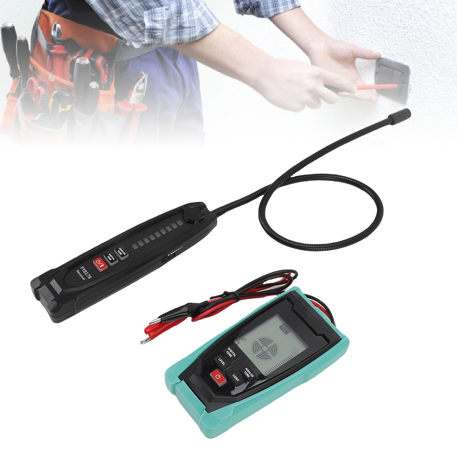 Underground Wire Locator Digital Analog Buried Wire Tracer Cable Break Detector