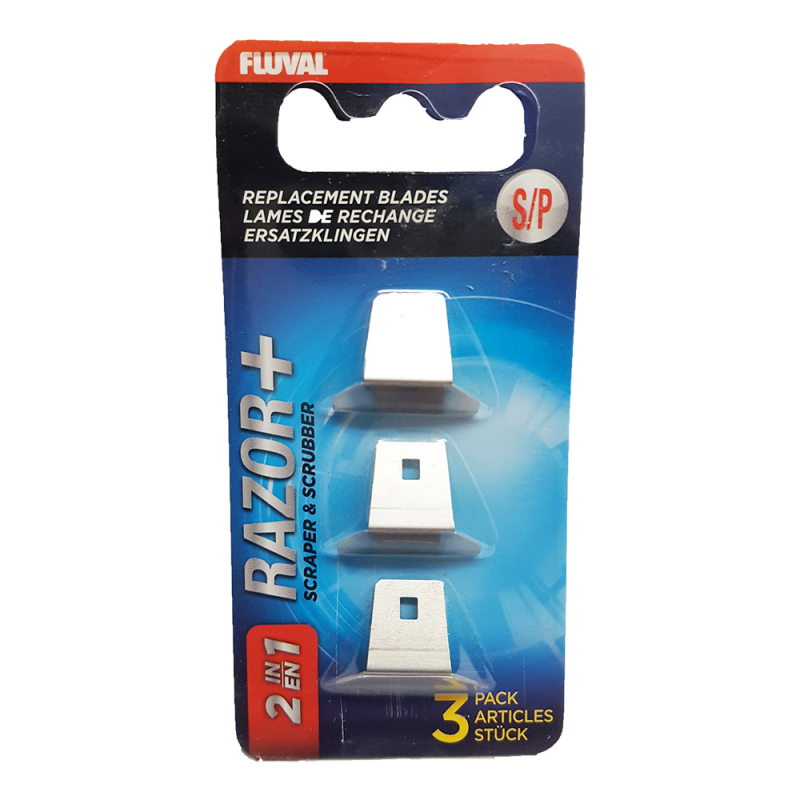 FLUVAL RAZOR+ 2-IN-1 REPLACEMENT BLADES SMALL # 11085 FREE SHIP
