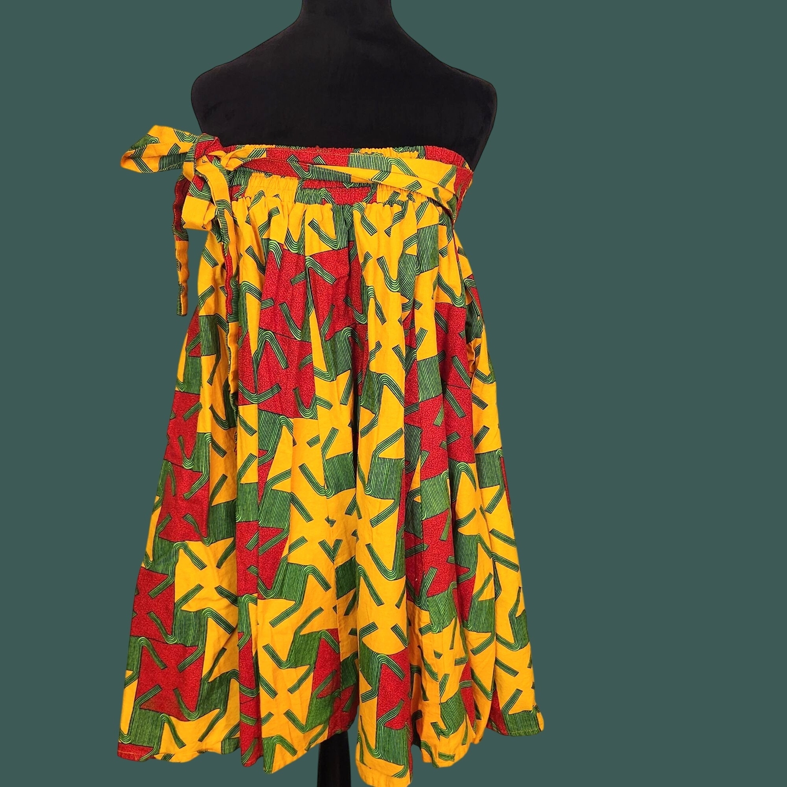 Colorful Advance Apparels skirt/dress Free Size African Print Wrap bold bohemian