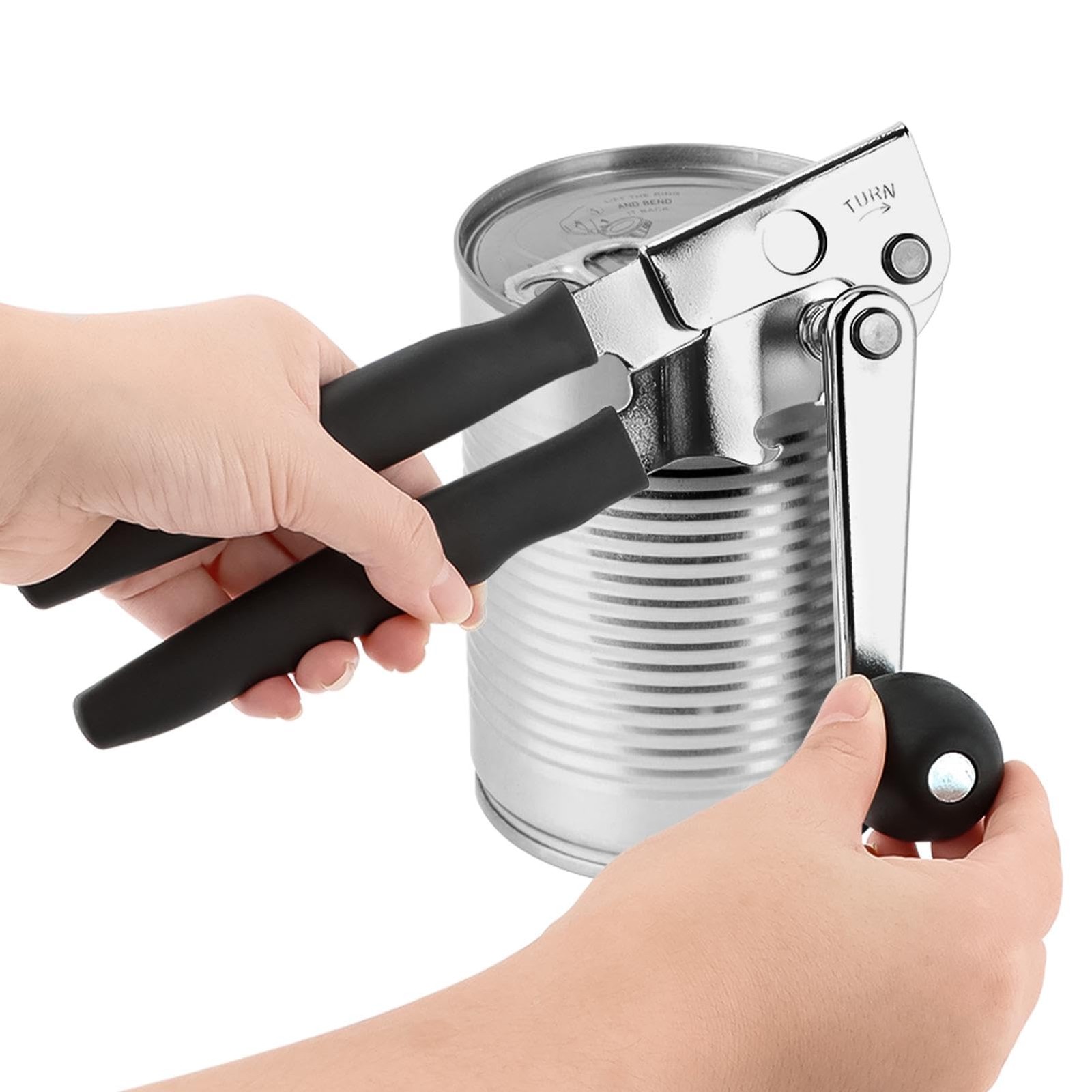 Commercial Can Opener, Handheld Can Opener Easy for Big Cans, Manual Heavy Du...