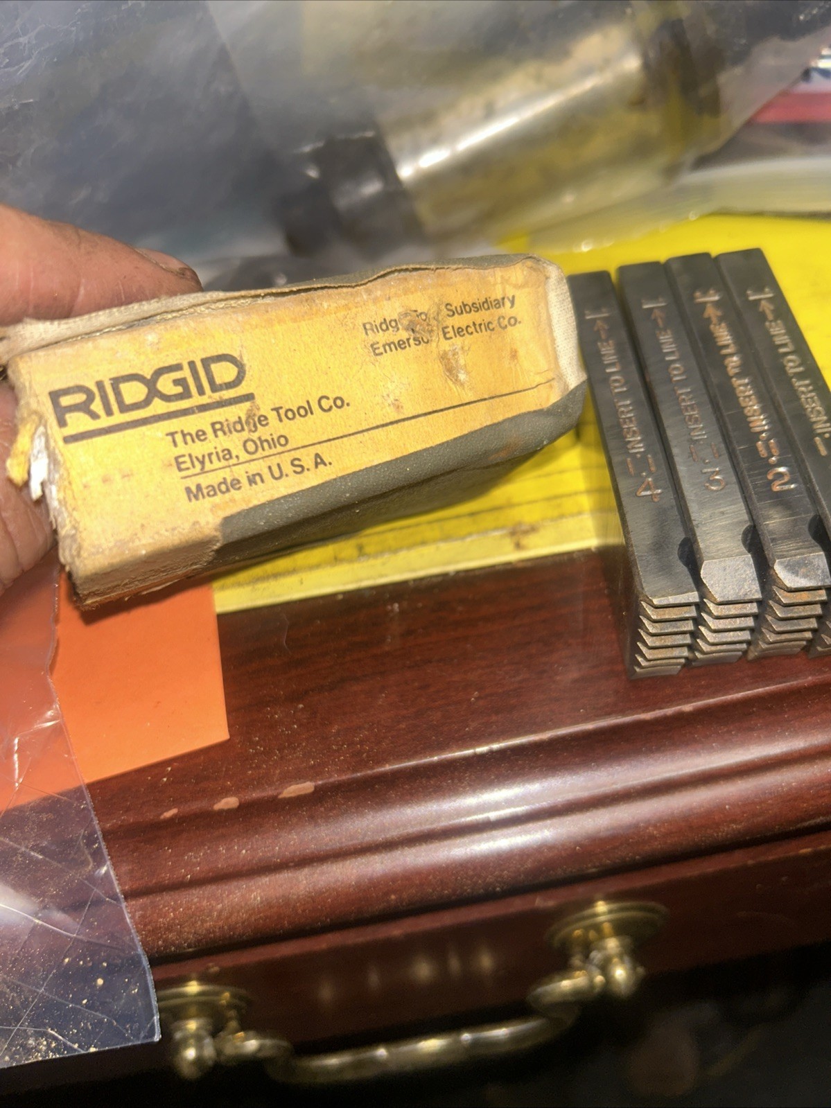 RIDGID 48270 1-1/4" High Speed Bolt Dies for Universal Die Heads