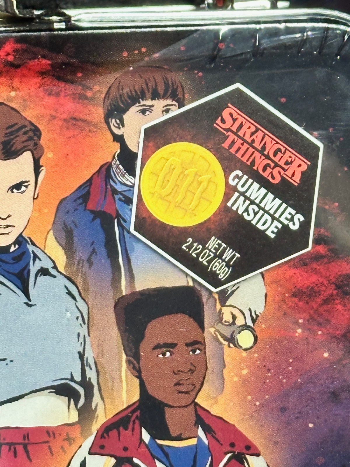 BRAND NEW - Stranger Things Mini 5" Tin Lunchbox w/ Gummy Candies FACTORY SEALED