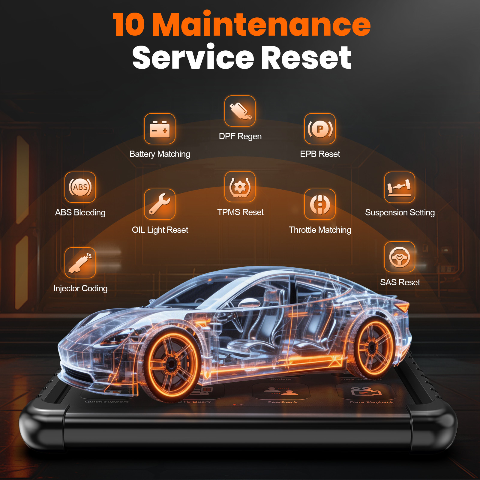 ANCEL X6 Bidirectional Scan Tool OBD2 Scanner Auto Diagnostic Tool All System
