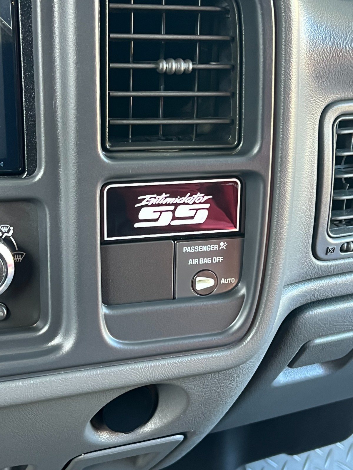 Silverado Dash emblem--Intimidator SS