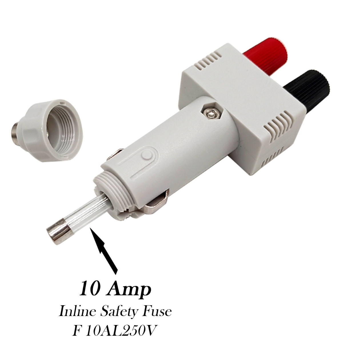12V 10A Lighter Socket To Binding Posts Adapter