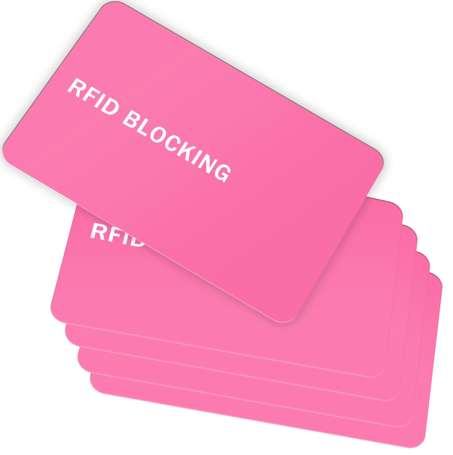 5/10/100 PACK RFID Blocking Card Contactless NFC Credit Card ID Protection Pink