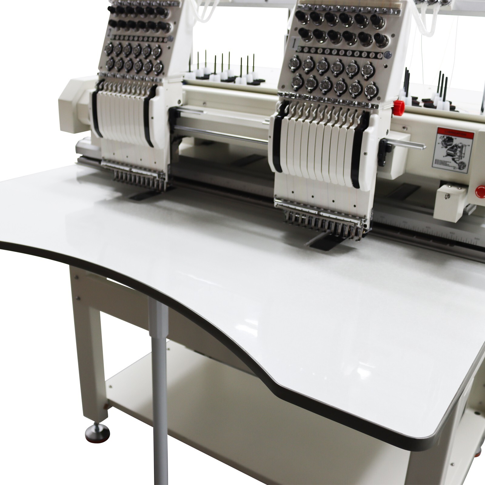 Double-Head 12 Needles Automatic Embroidery Machine Flat Hat DIY 15.7*19.7in