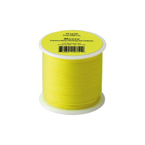 3-MUZZY AMS Replacement Bowfishing Line Yellow #200 25 YARDS Fit Standard Bottle