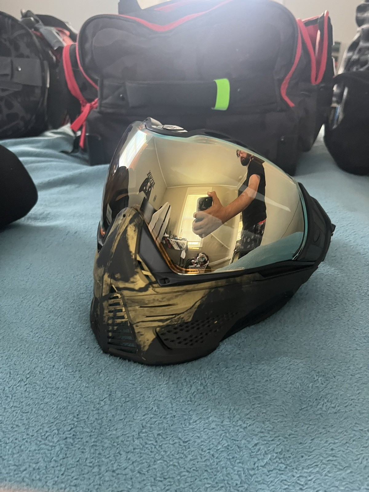Push Paintball Unite Goggle - Infamous Gold Skull