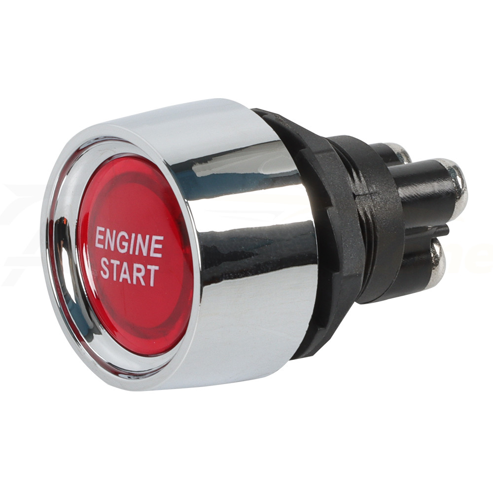 Universal 12V Car Red Illuminated Engine Start Switch Push Button Race Starter