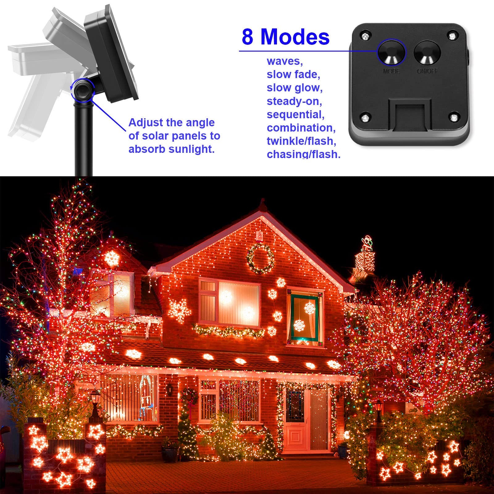 Fall Outdoor Decor, Solar Orange Copper String Lights, Fall Lights Tha