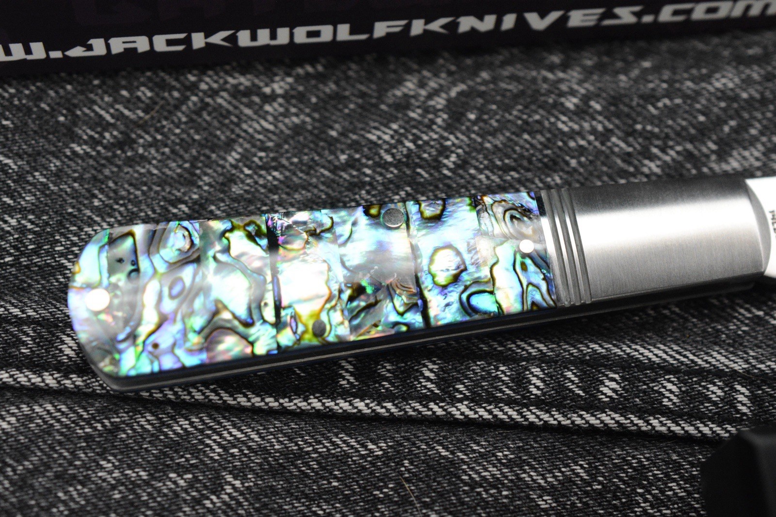 NEW Jack Wolf Gateway Barlow - Abalone Handle/ Nickel Silver/ Sandvik 14C28N