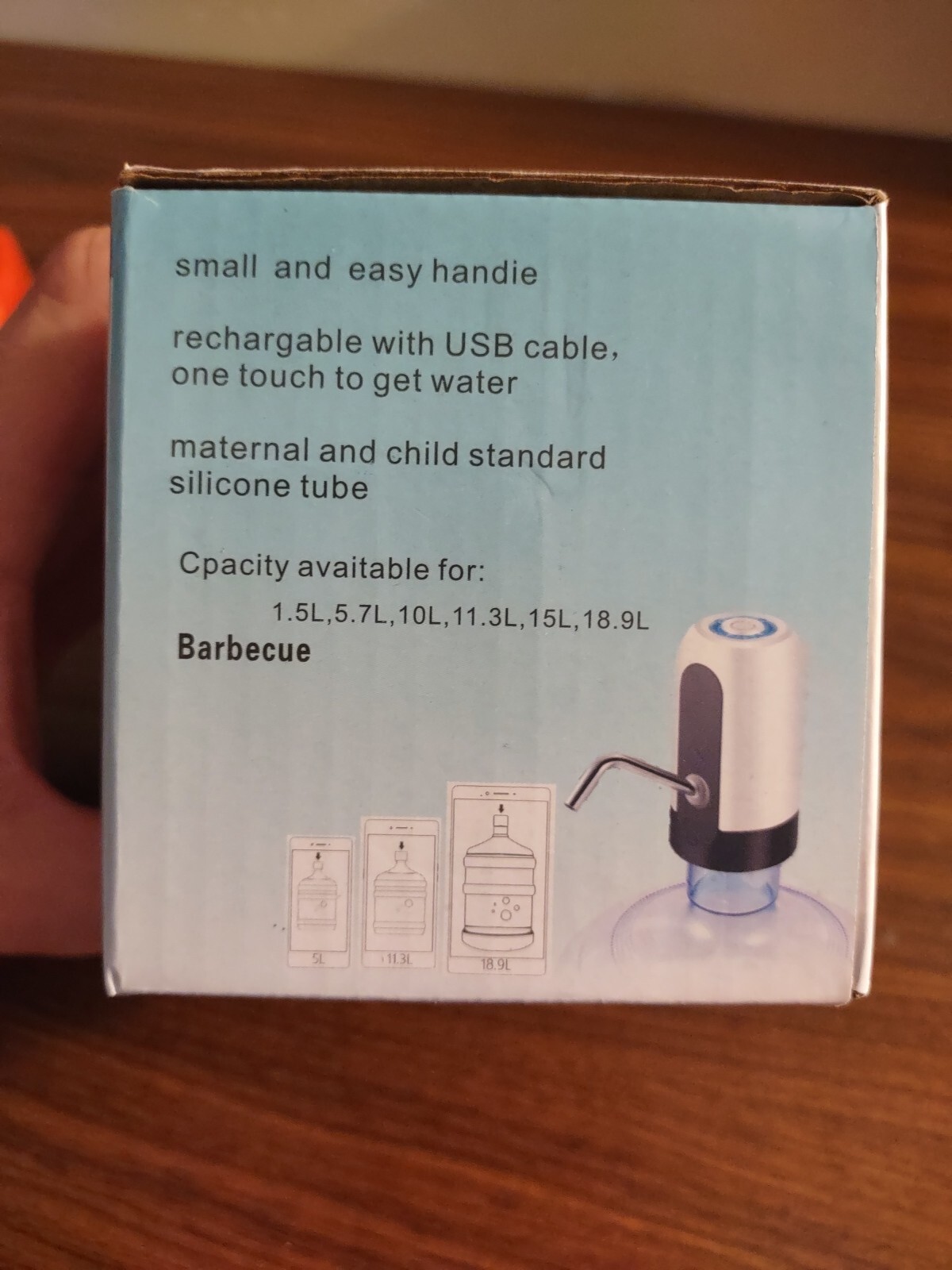 New Automatic Universal Electric Water Dispenser Pump 5 Gallon USB Bottle Switch