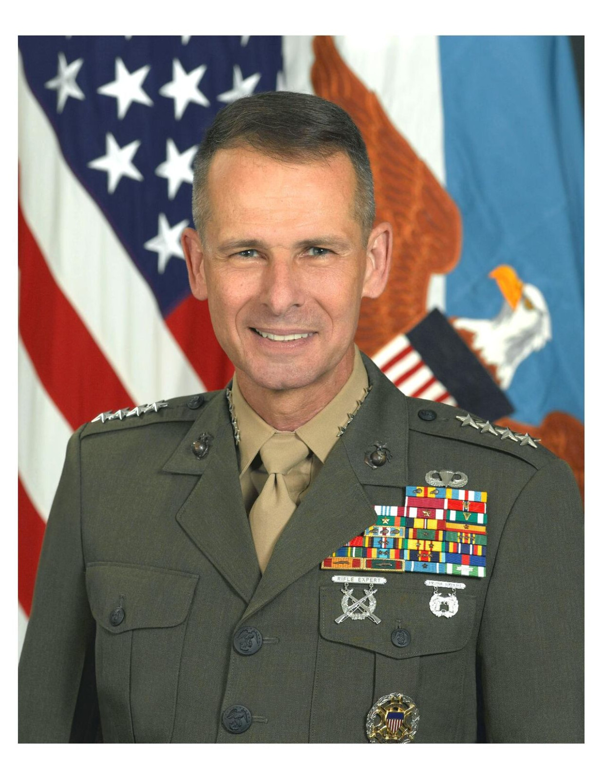 United States Marine General Peter Pace 8x10 Portrait Photo On 8.5" x 11"
