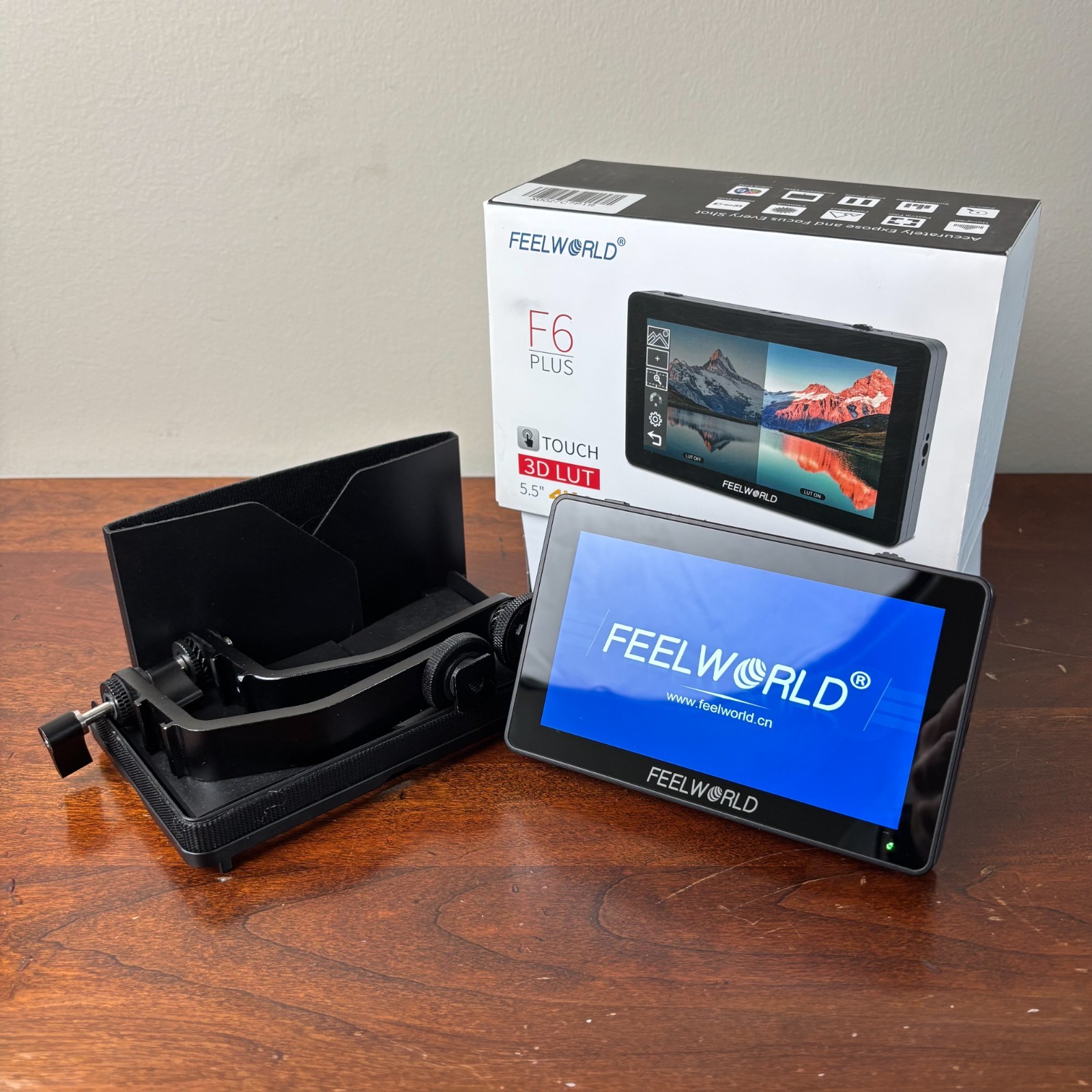 Feelworld F6 Plus 5.5 inch Camera Field Touch Screen Monitor (Extra Accessories)