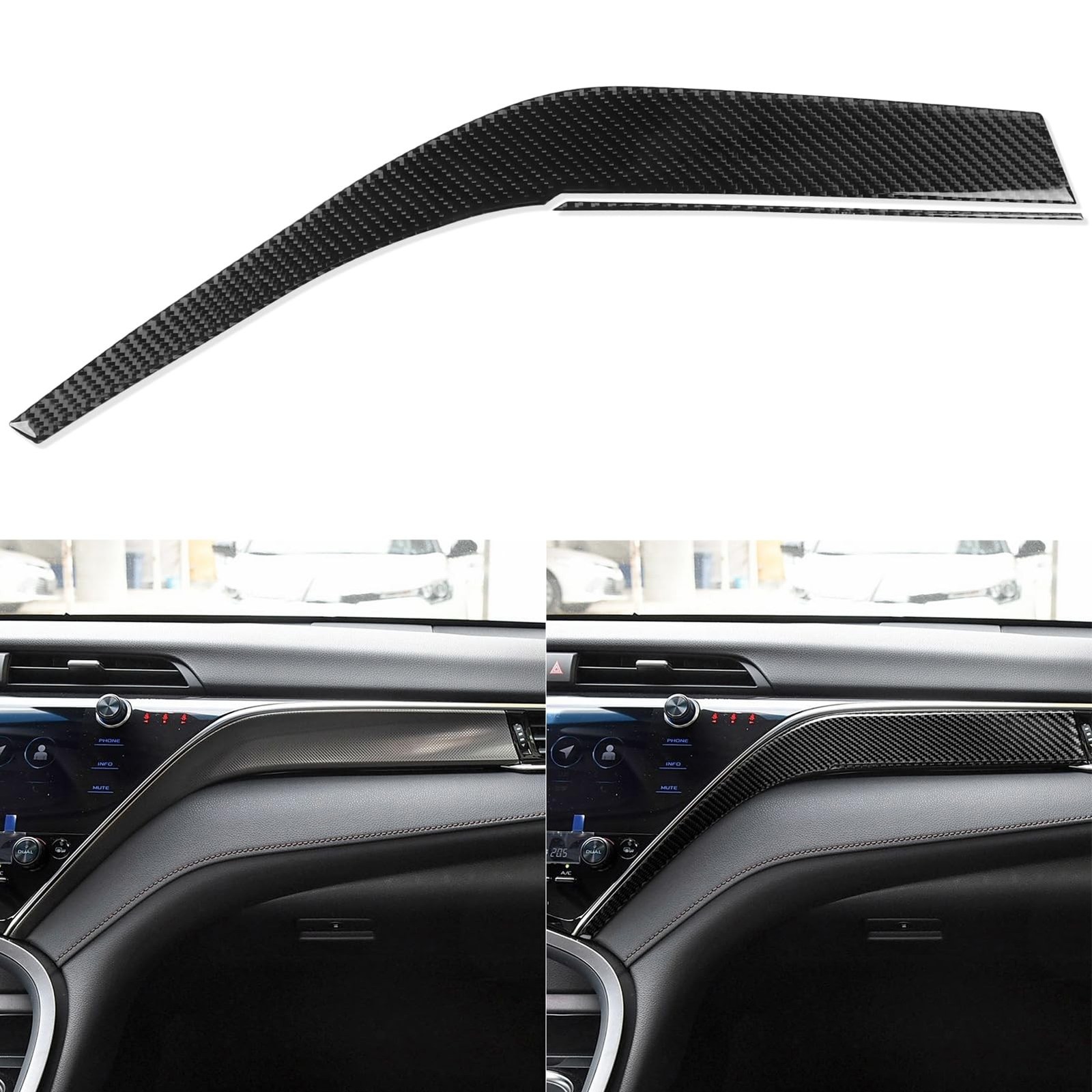 NVCNX Real Premium Carbon Fiber for Toyota Camry Accessories 2018-2024 2019 2...