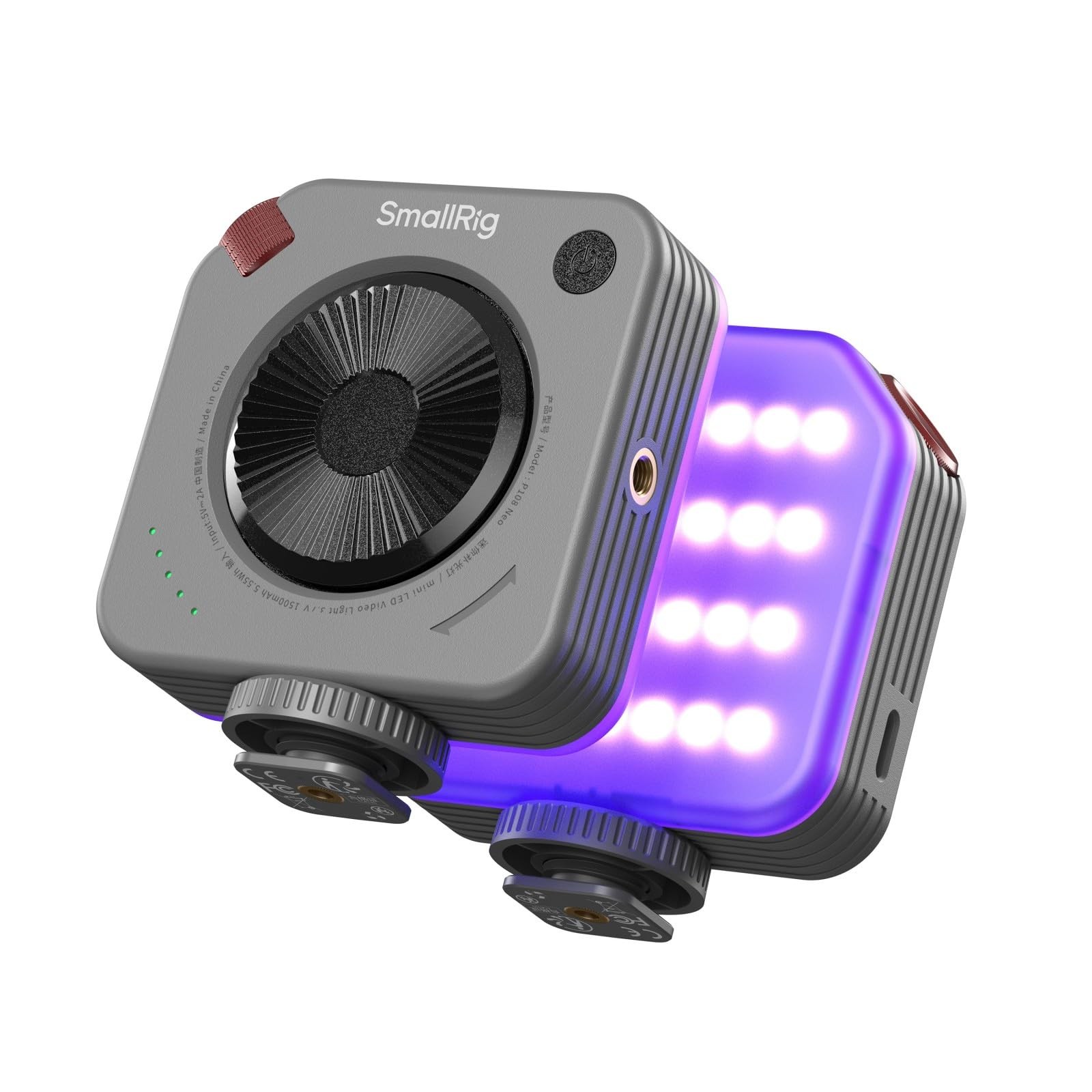 SMALLRIG P108 Neo Mini RGBWW Video Light 1500mAh Battery 2500K-6500K