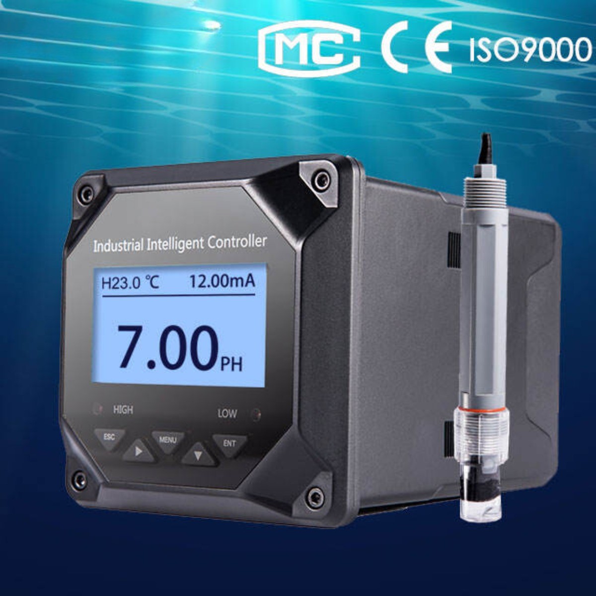 Automatic Digital Pool Ph Ec Controller High Accuracy Conductivity Meter