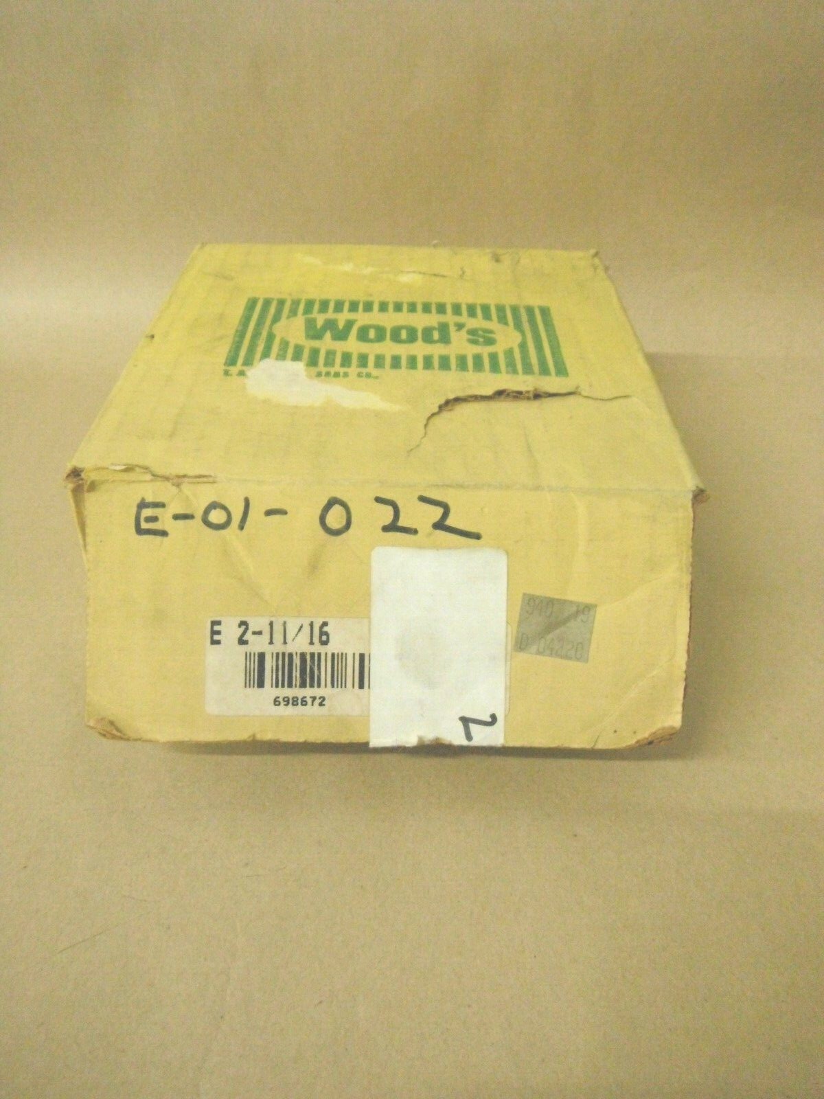 TB WOODS EX2-11/16 BUSHING MISSING 1 WASHER