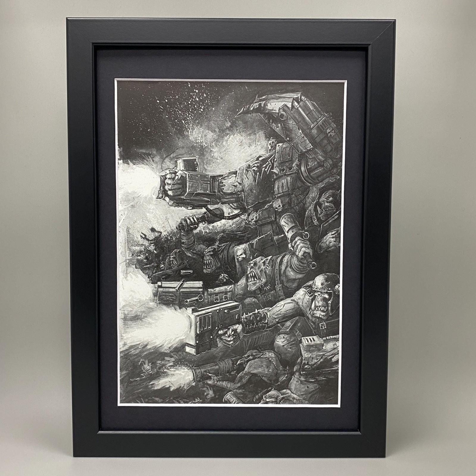 ORK WAAAGH!! FRAMED ART MEGANOBZ BOYZ ORKS DAKKA WARHAMMER 40,000 40K