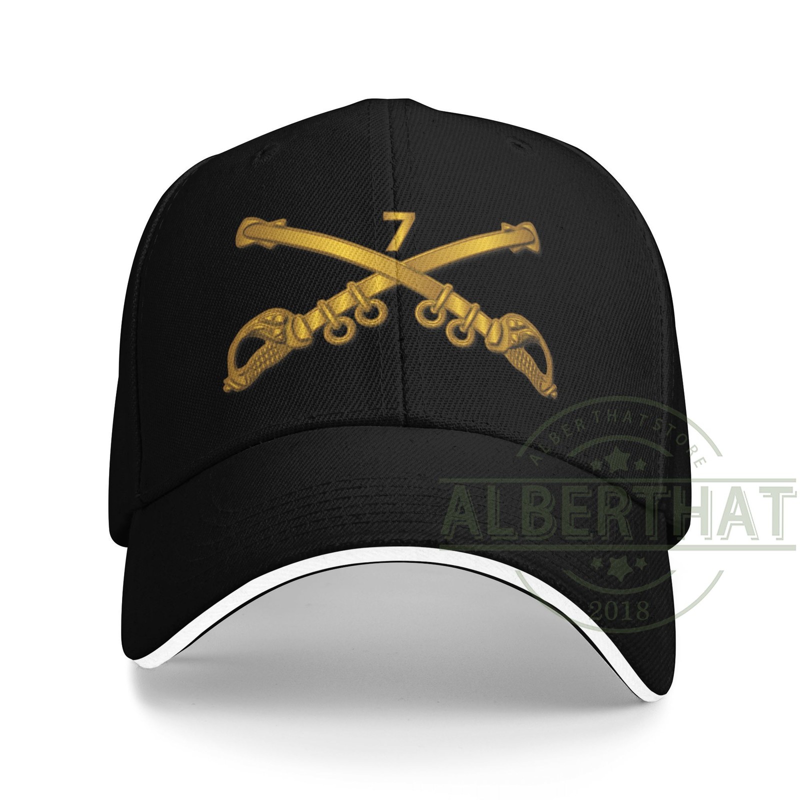 7th Cavalry Branch Wo Txt Unisex Baseball Cap Adjustable Dad Hat