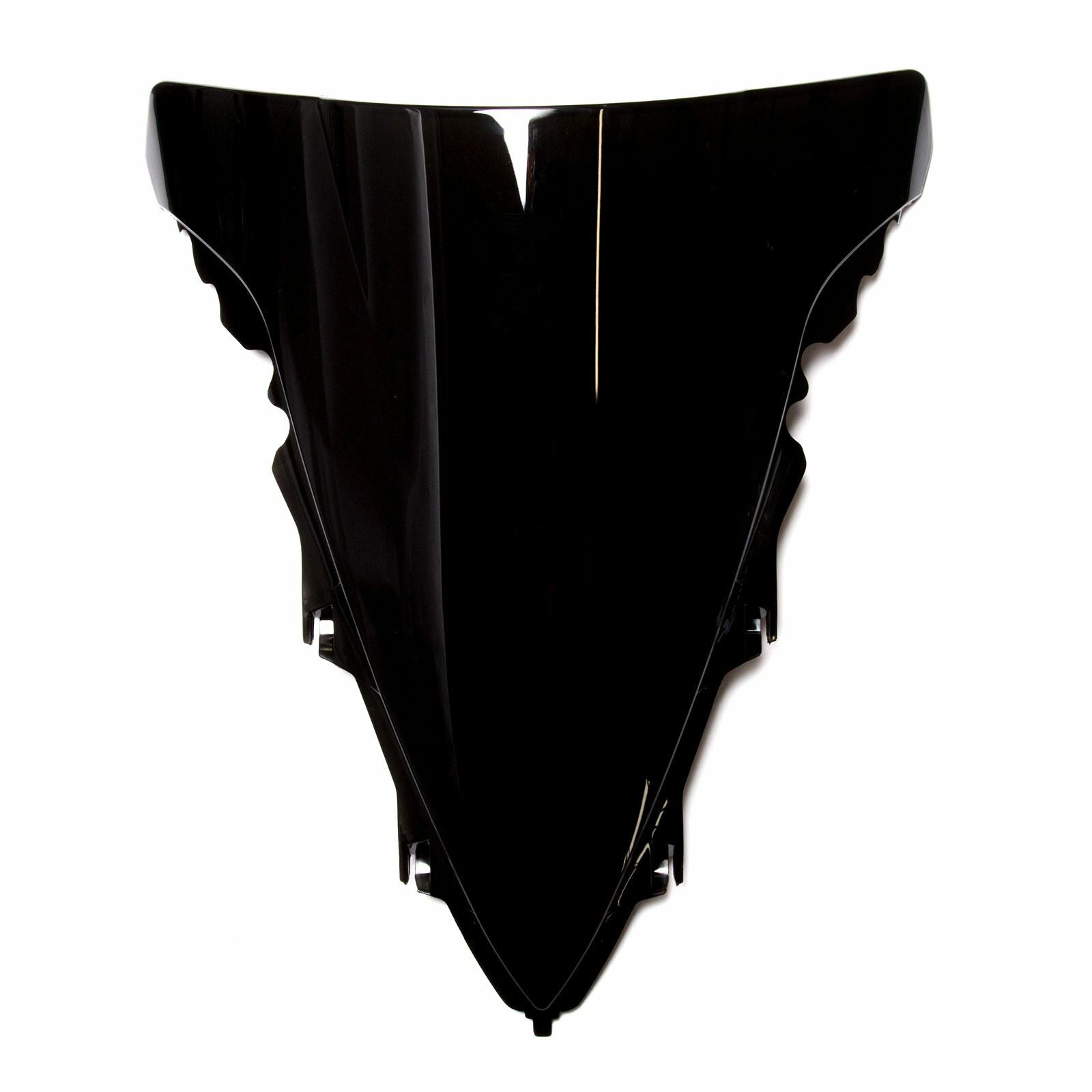 MPW Double Bubble Black Windshield Screen for Yamaha YZF-R1 09-14