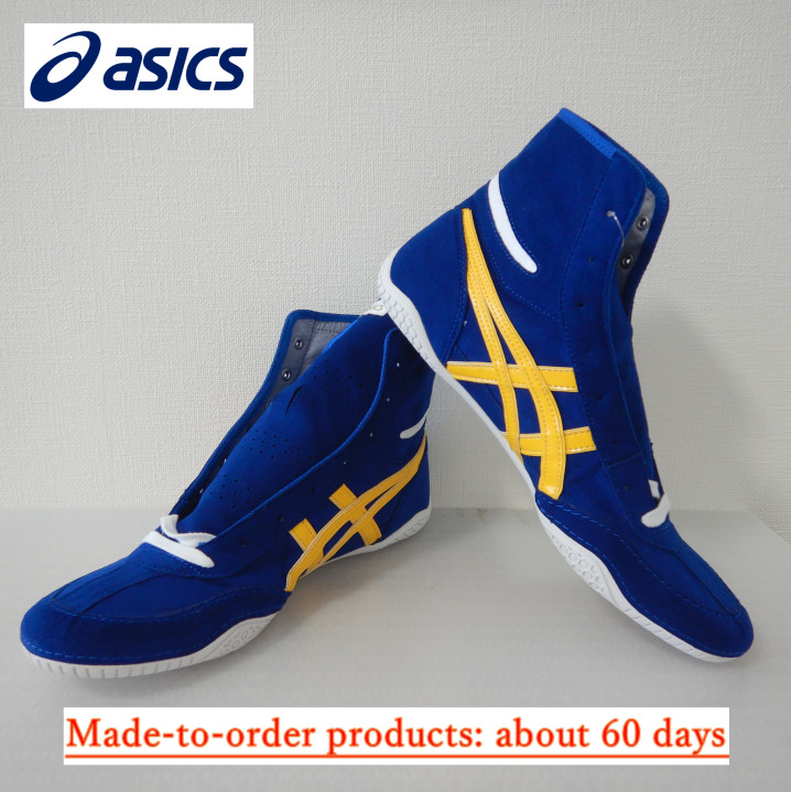 ASICS Wrestling Shoes 1083A001 Royal blue Yellow / Made-to-order About 60 days