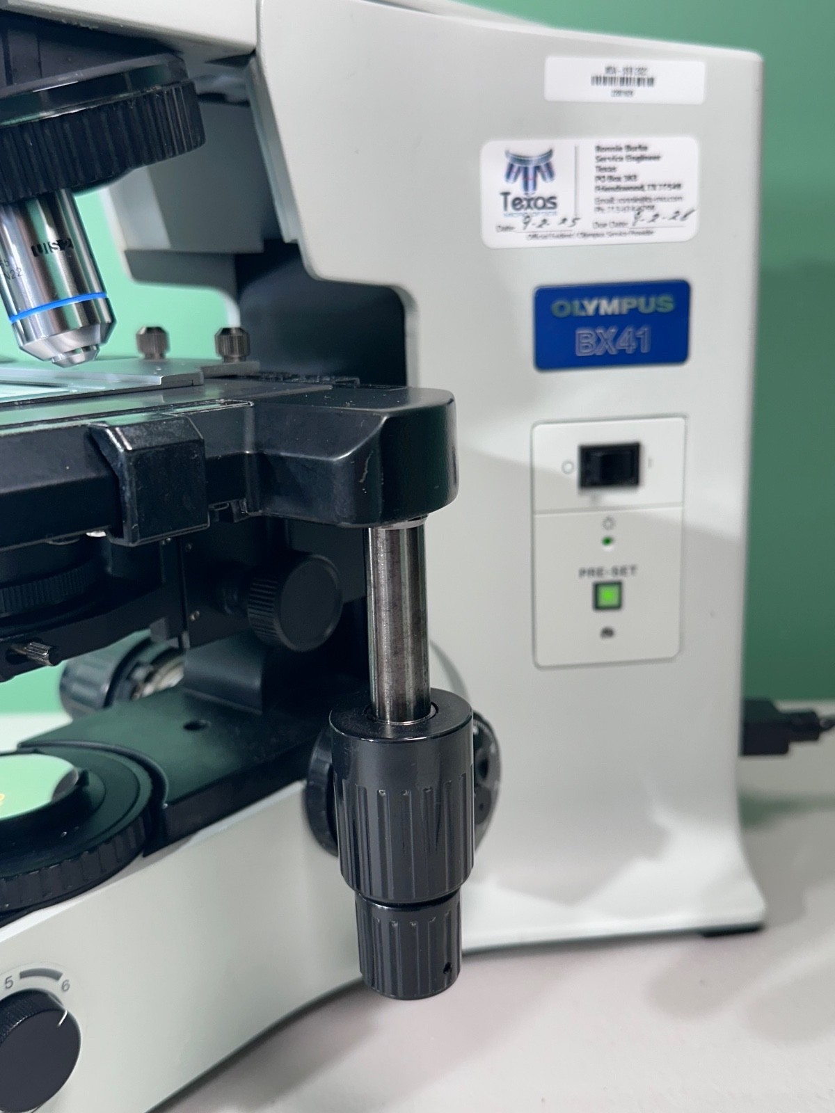 NICE Olympus BX41 Microscope with 3 Objectives, Ergonomic Tilting Head