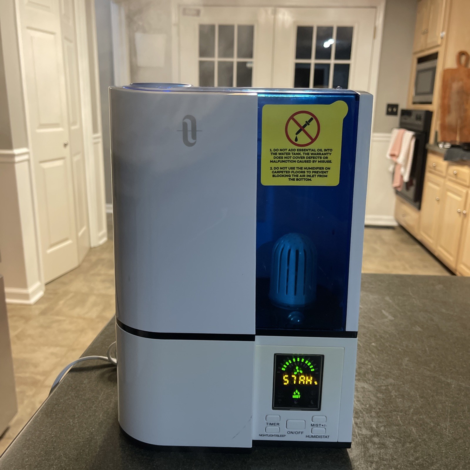 TaoTronics Ultrasonic Cool Mist Humidifier TT-AH019 4L Digital Display Timer