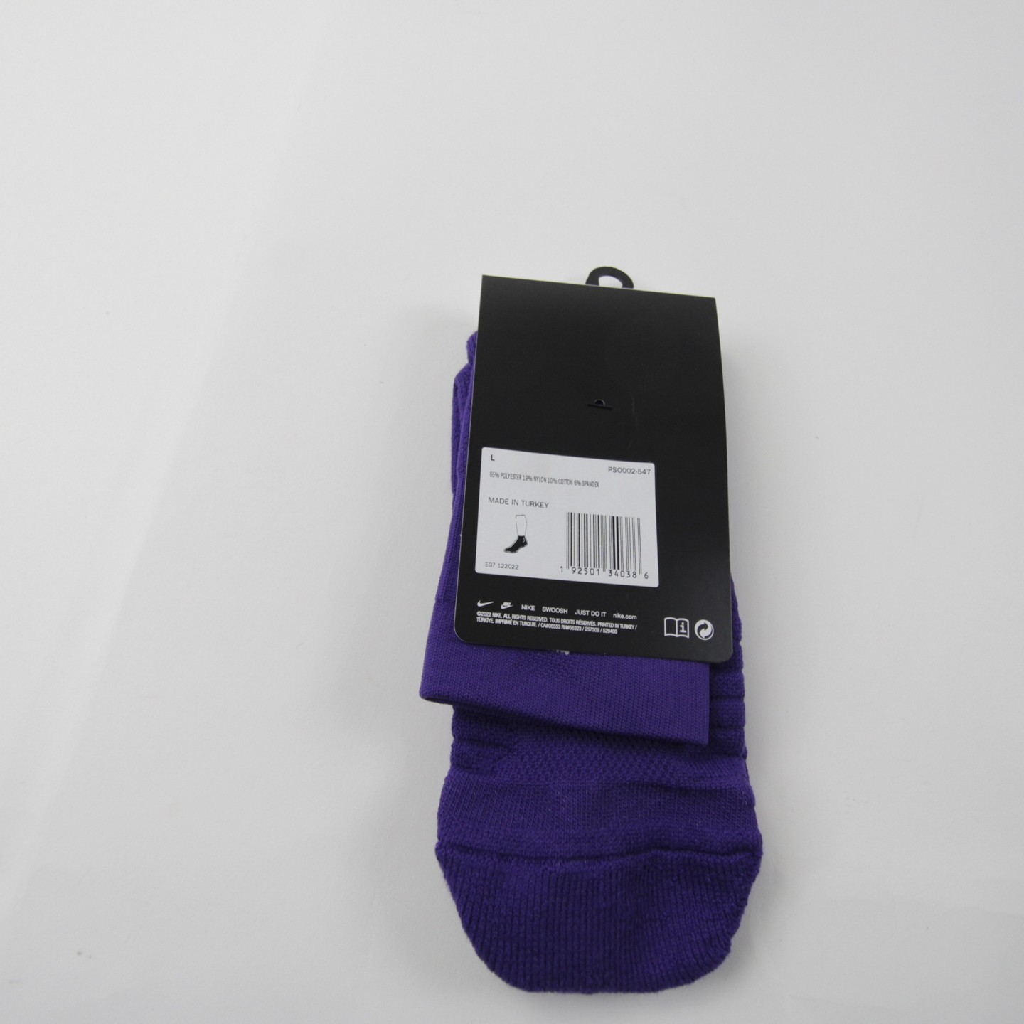 Nike Socks Men's Purple New with Tags L