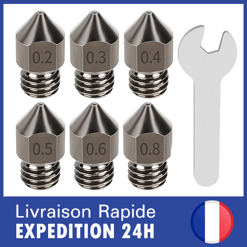 Hardened steel nozzle for ALFAWISE U10 / U20 / U30 / U30 Pro / U50 steel nozzle