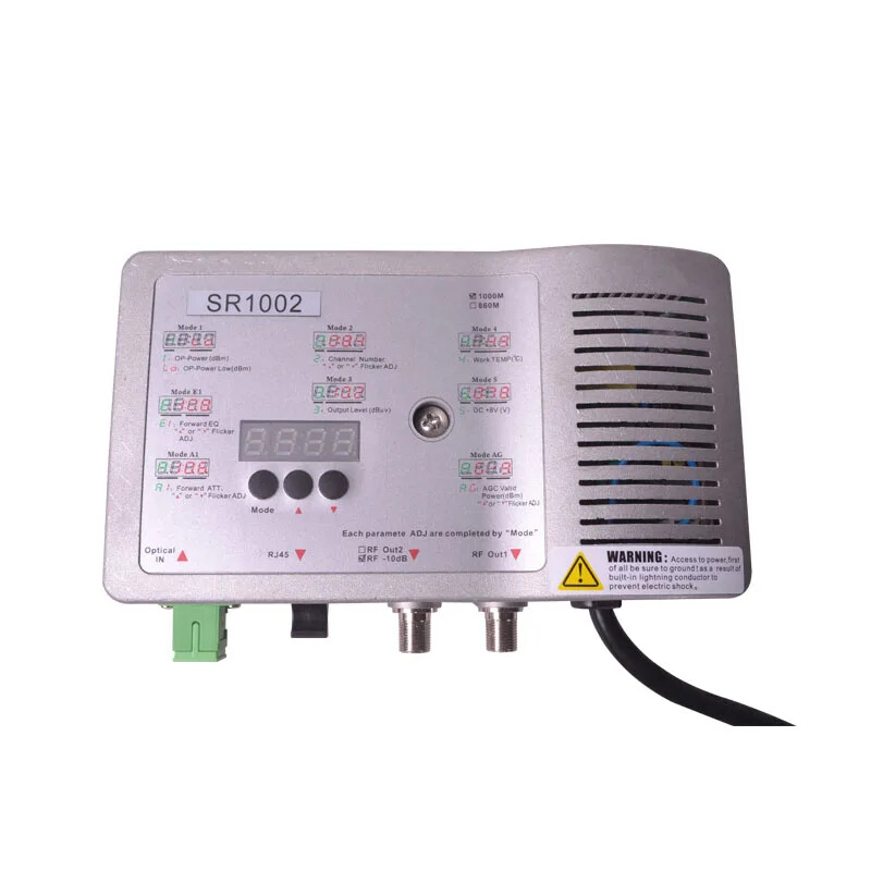 SR1002(R) 1GHz FTTH GaAs Chip, EQ and ATT Control CATV Fiber Optic Transceivers