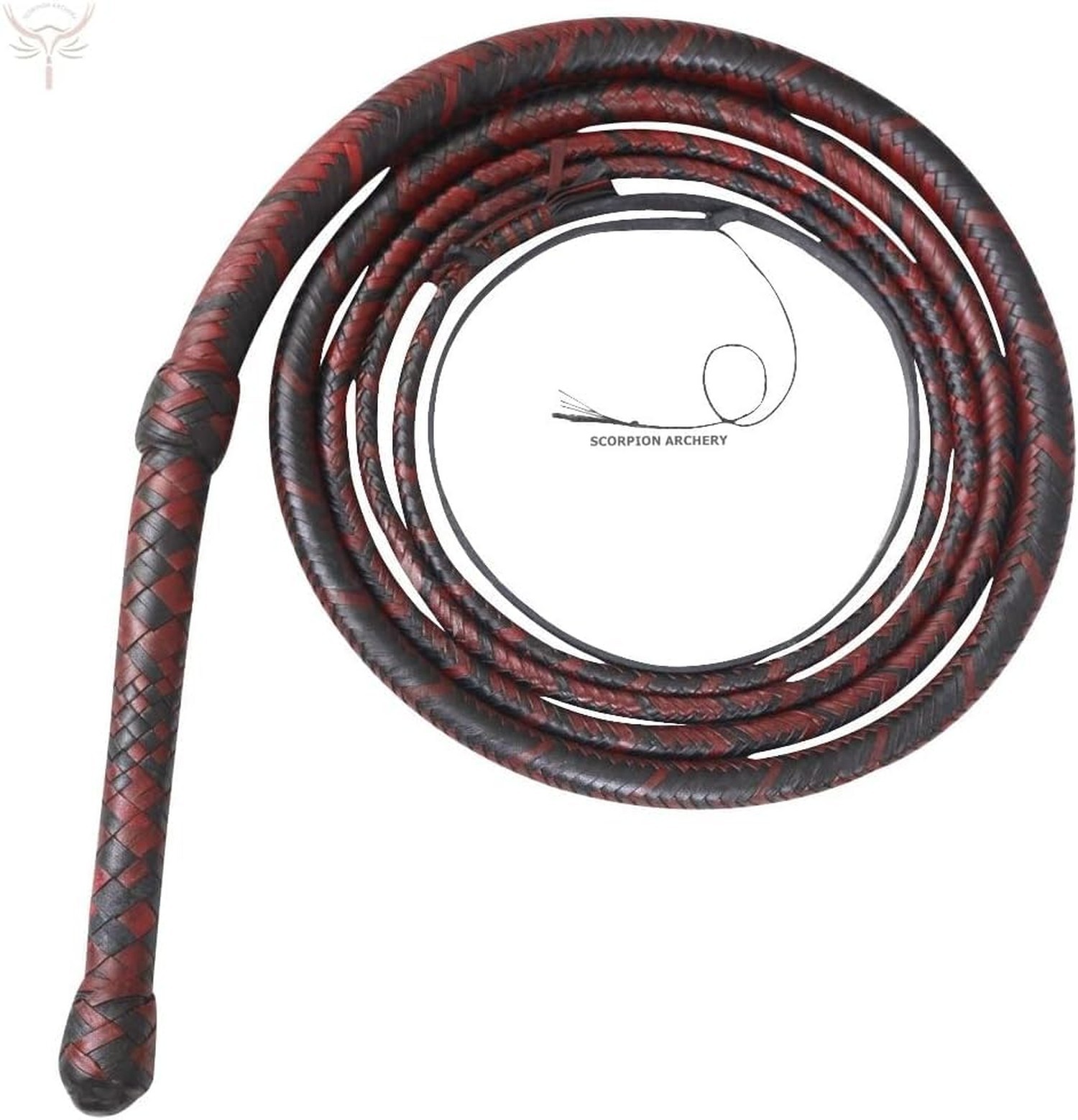 Bullwhip 3 Foot 4 Foot 6 feet 8 feet Real Cow Hide Leather 12 Plaits Equestri...