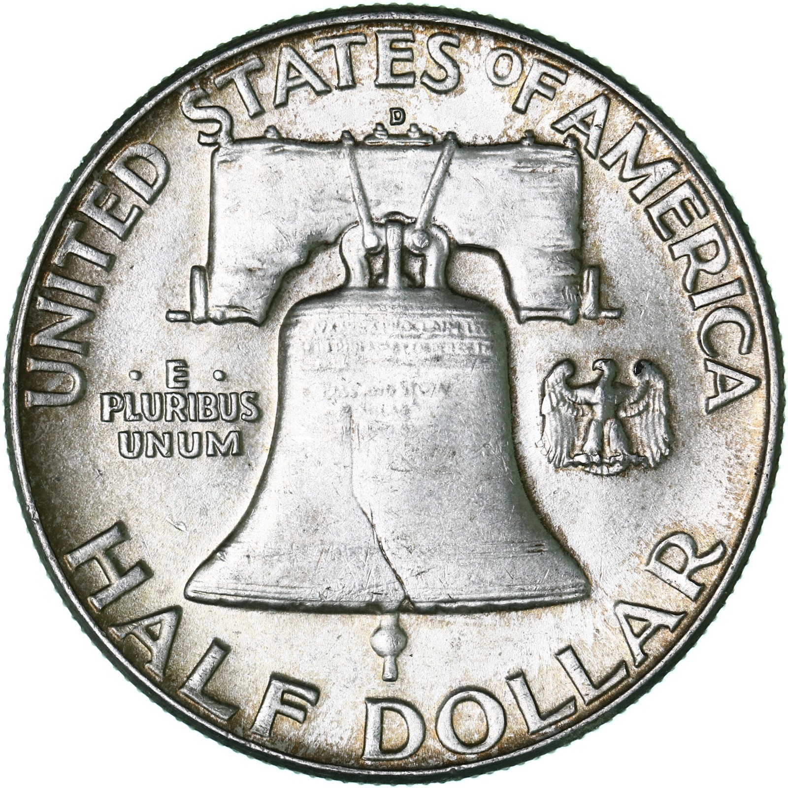 1962 D Franklin Half Dollar About Uncirculated 90% Silver